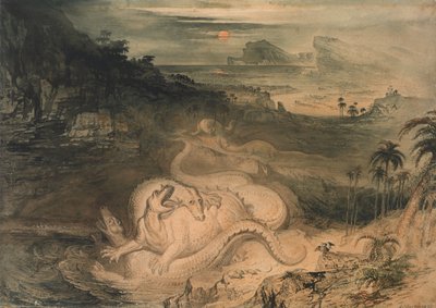 The Country of the Iguanodon by John Martin